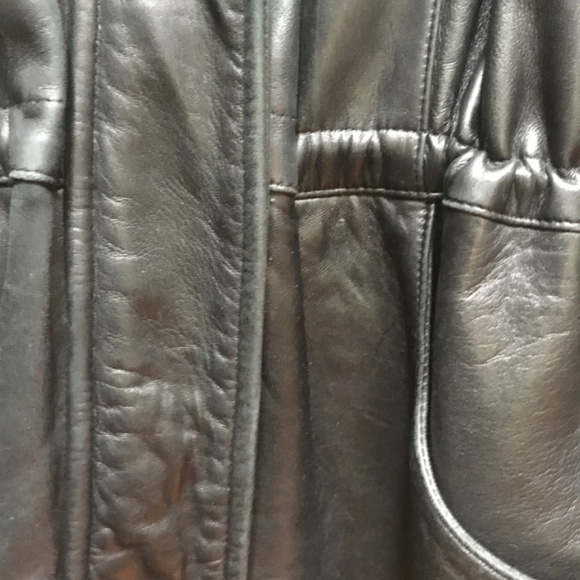 Damselle Vintage Chocolate Leather Coat - Picture 10 of 16